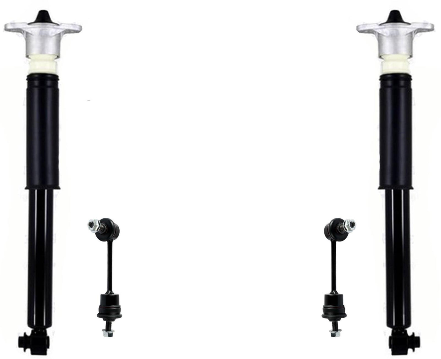 Rear Complete Shock Absorber & Sway Bar Links For Hyundai Genesis 2009-2014