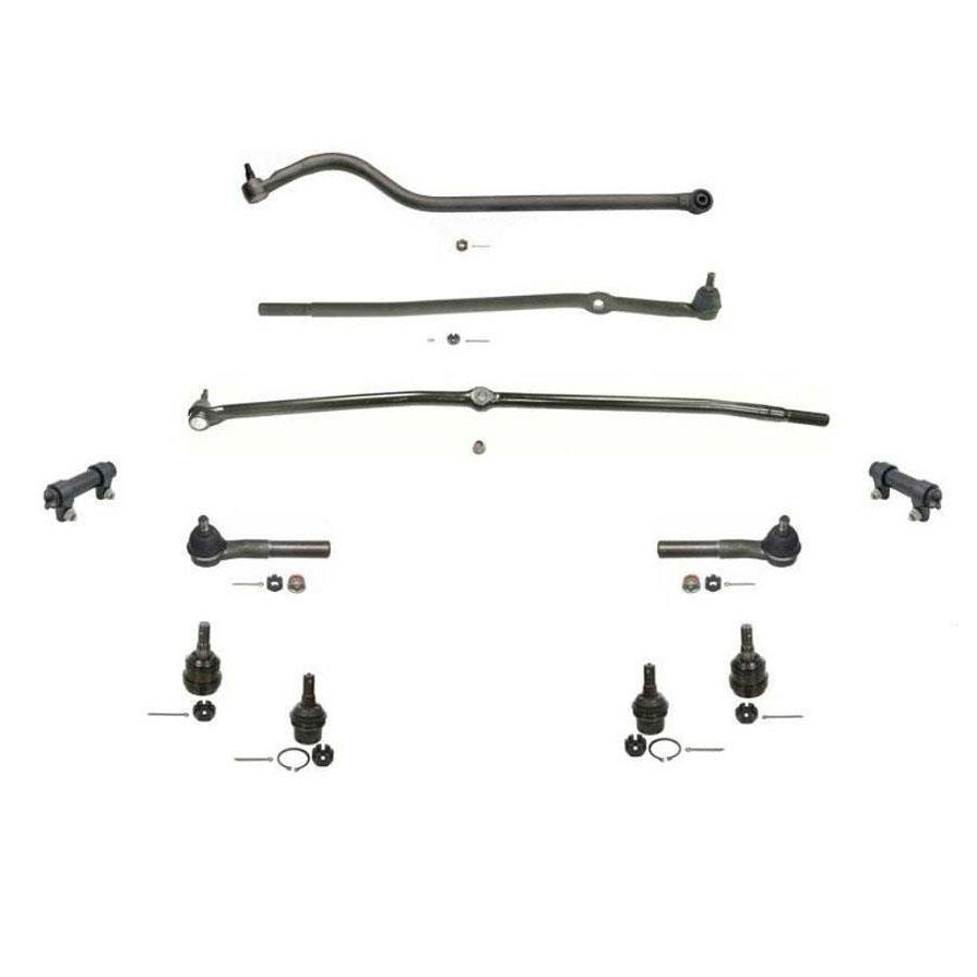 2000-2001 for Dodgr Ram 1500 4x4 Drag Link Tie Rods Track Bar Ball Joints 11 Pc