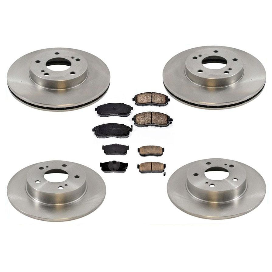 Front & Rear Brake Rotors & Brake Pads For Nissan Maxima 1994-1999 & I30 1996-99