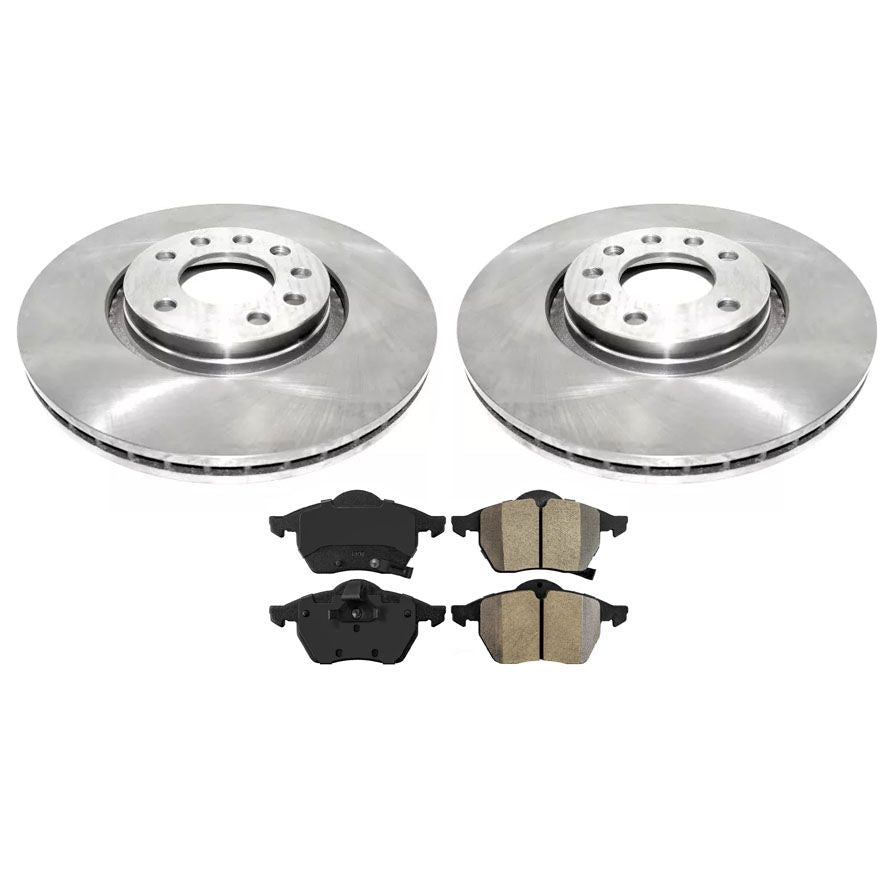 For 1999-2002 SAAB 9-3 2.3L Turbo Front Rotors 288MM Front Disc Brake Pads