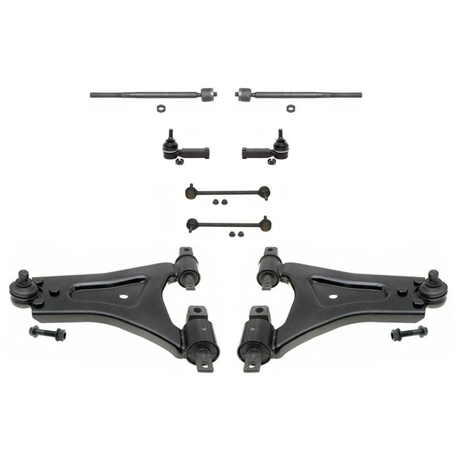 For Mercury Contour Cougar 4 Bolt Lower Control Arm Ball Joint Tie Rods 10Pc Kit