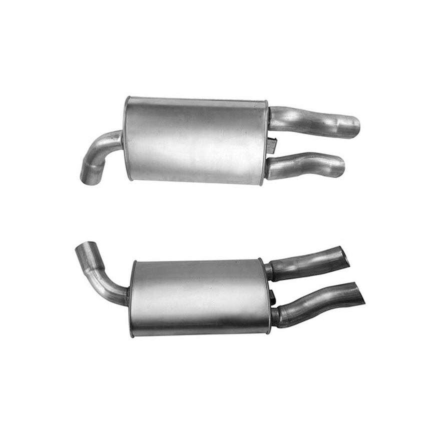 Compatible con silenciador trasero izquierdo y derecho Chevrolet Corvette 1986-1990.