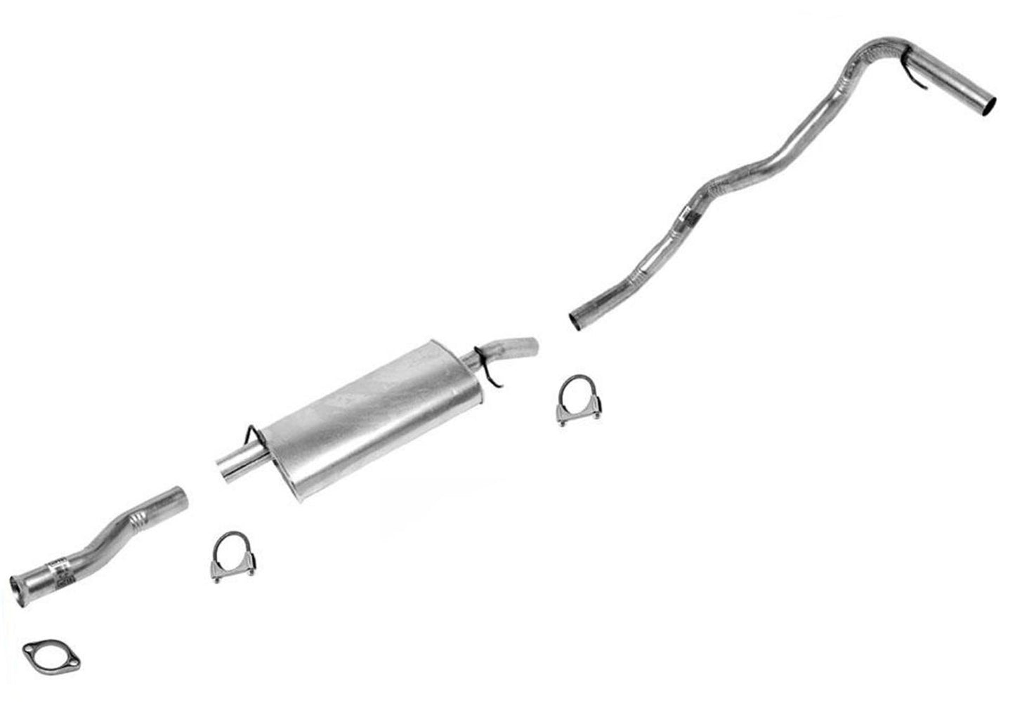 Muffler Tail Pipe For 92 93 Chevrolet S10 Pick Up Rear Wheel Drive 108 Inch WB