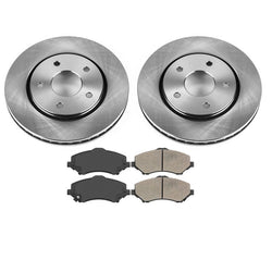 Fits 08-09 Chrysler Town & Country Front Disc Brake Rotor & Ceramic Pads