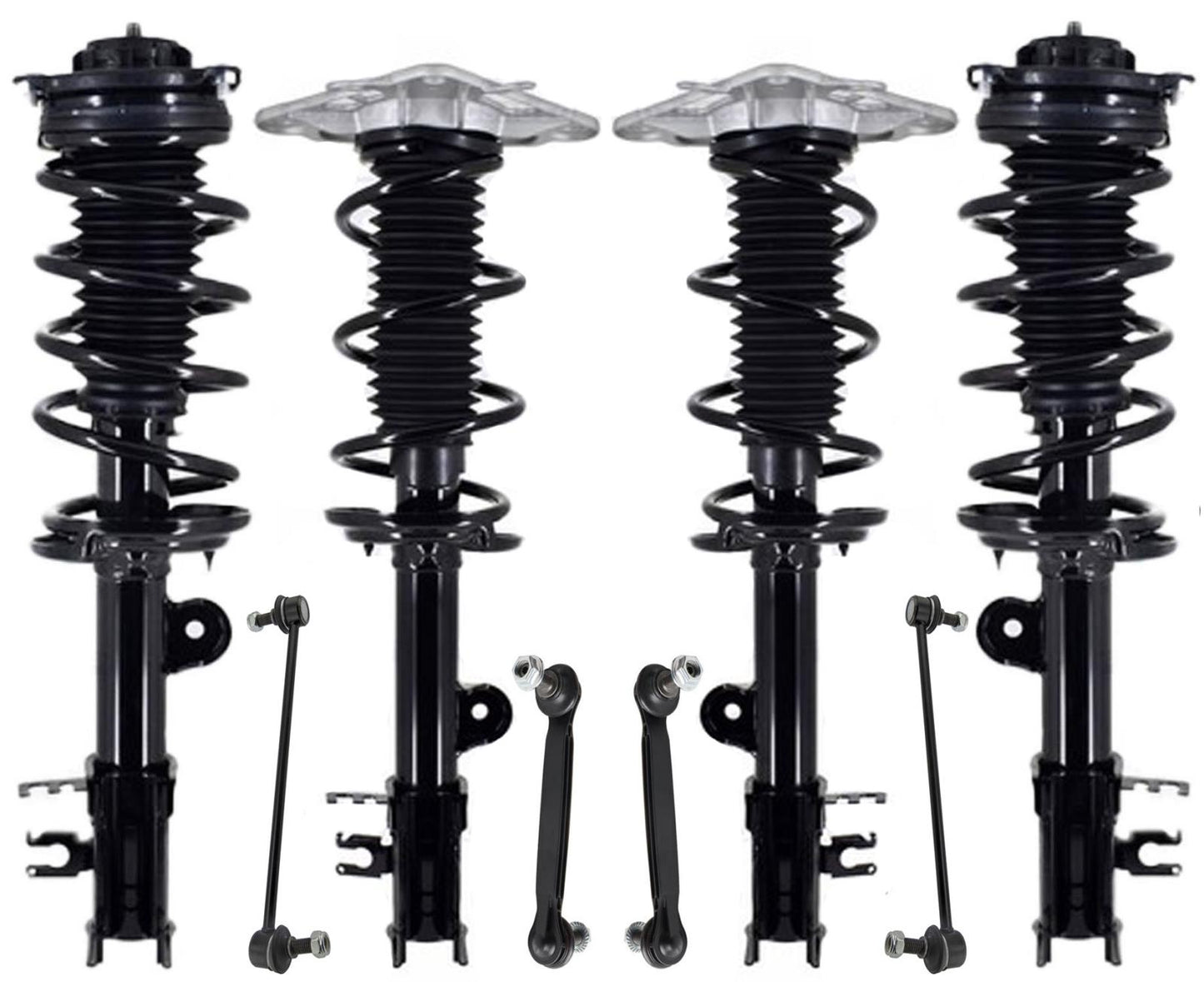 Front & Rear Struts & Sway Bar Links For Jeep Renegade 4 Wheel Drive 2015-2021