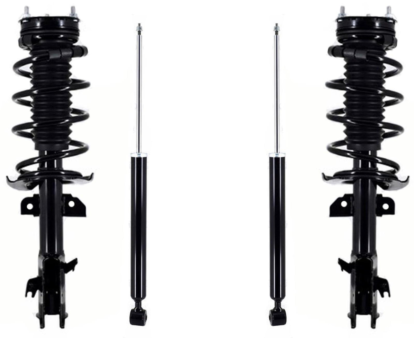 Front Complete Struts Assembly & Rear Shocks Absorber For Mazda 2 2011-2014