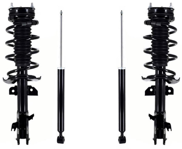 Front Complete Struts Assembly & Rear Shocks Absorber For Mazda 2 2011-2014