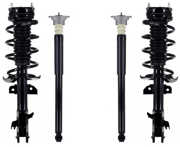 Front Complete Struts & Rear Shocks W/ Shocks Mounts For Mazda 2 2011-2014