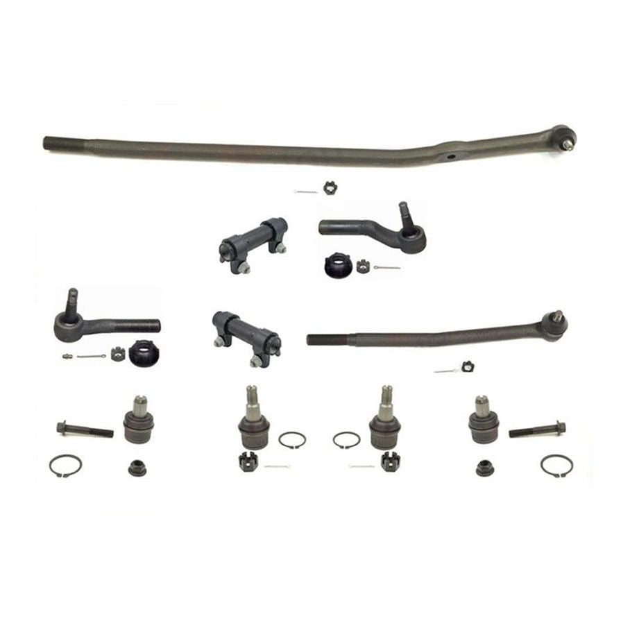 for 1992-2006 Ford E250 Van E350 Van E450 Van Tie Rods Drag Link Ball Joints