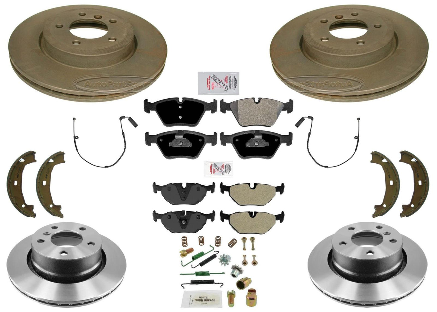 Carbon Performance Disc Brake Rotors & Brake Pads for BMW Z4 06-08 3.0SI