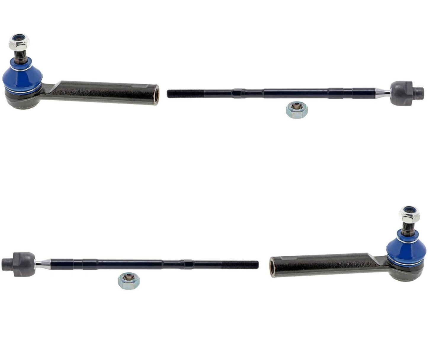 Mevotech Front Left & Right Inner & Outer Tie Rods For Subaru Ascent 2019-2023