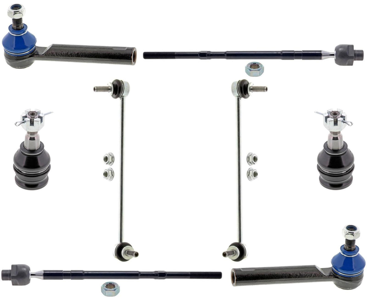 Mevotech Front Lower Ball Joints Tie Rods & Links For Subaru Ascent 2019-2023
