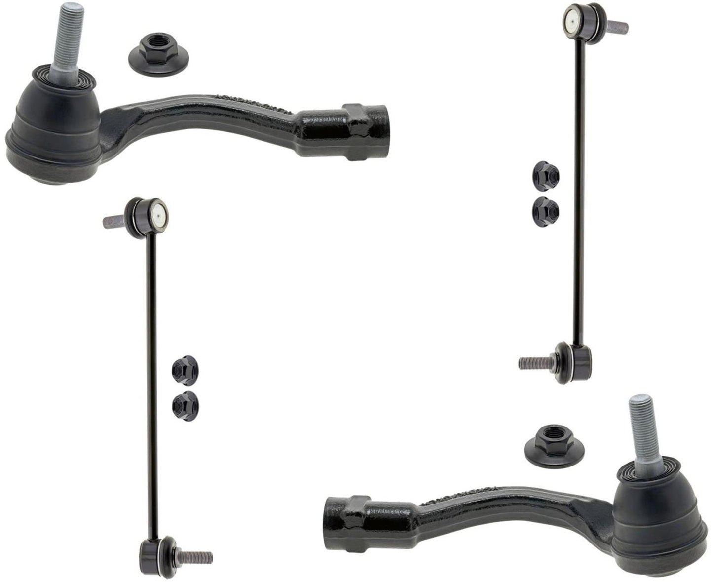 Mevotech Front Outer Tie Rods & Links For Genesis G70 19-21 & Kia Stinger 18-21