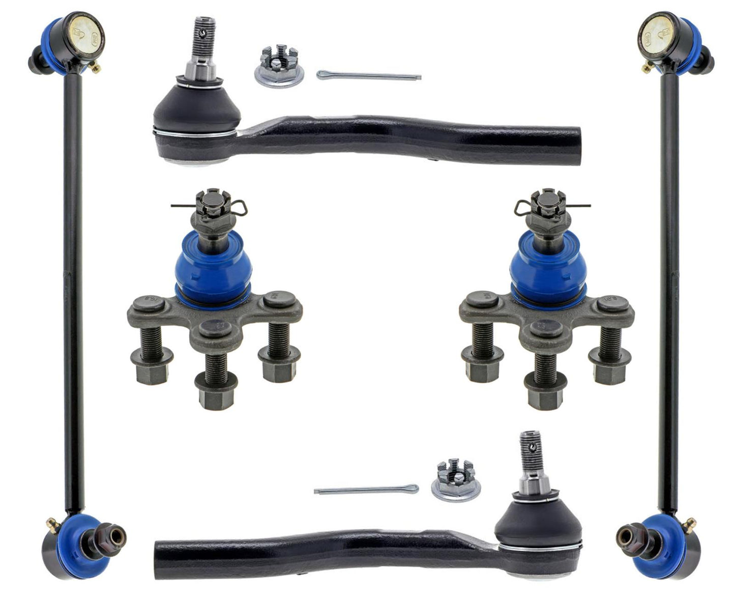 Mevotech Front Outer Tie Rods Ball Joints & Links For Acura RDX 2019 2020 2024
