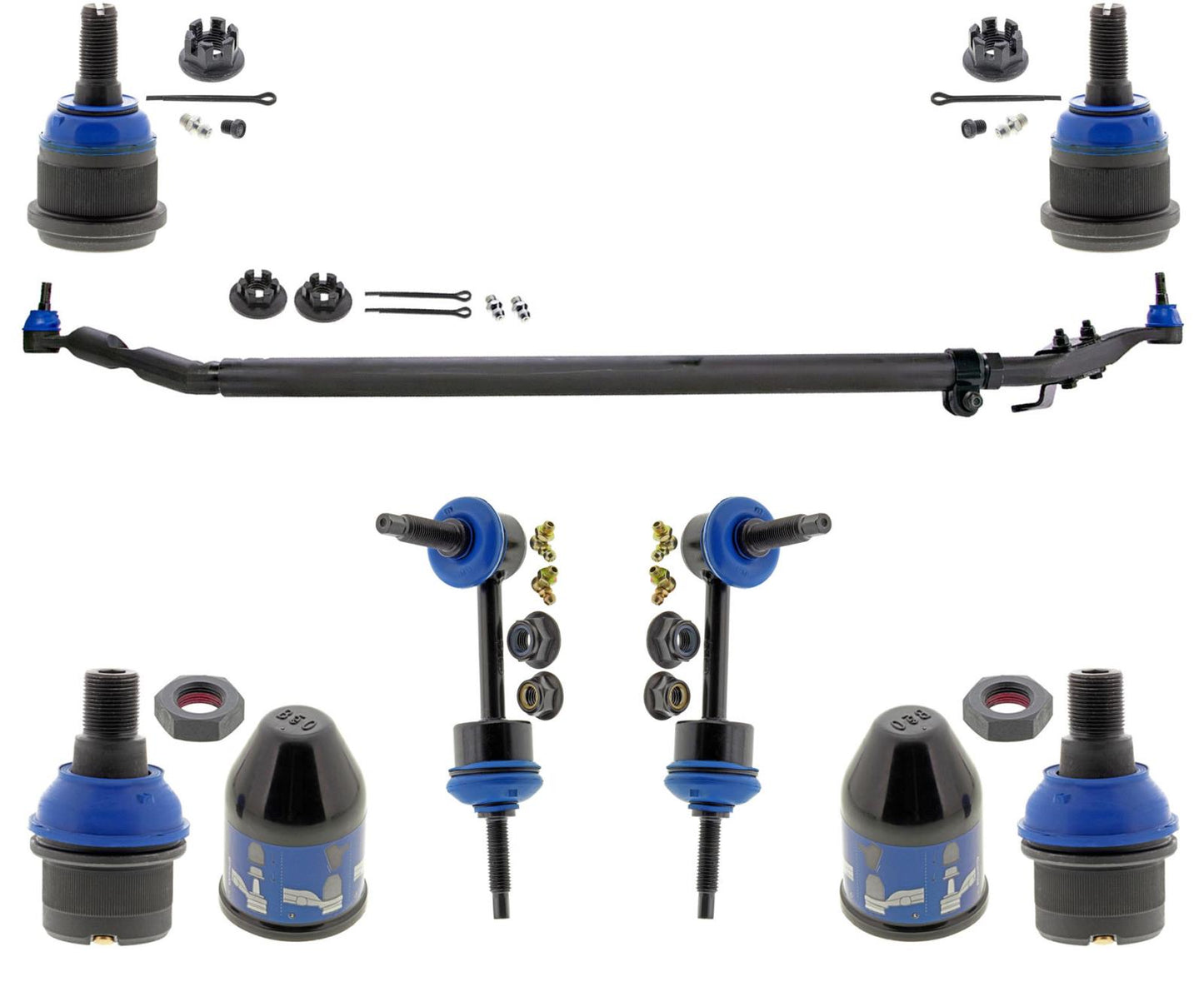Front Tie Rod Assembly Ball Joints & Links For Ram 2500 15-22 Rear Wheel Drive