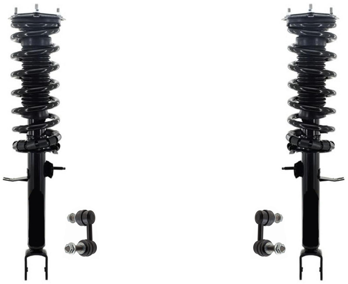 Front Complete Struts Assembly & Links For Infiniti M35 06-10 Rear Wheel Drive