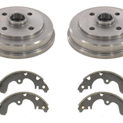 Fits 1993-1995 Toyota Tercel Paseo NO ABS (2) Brake Drums & Brake Shoes