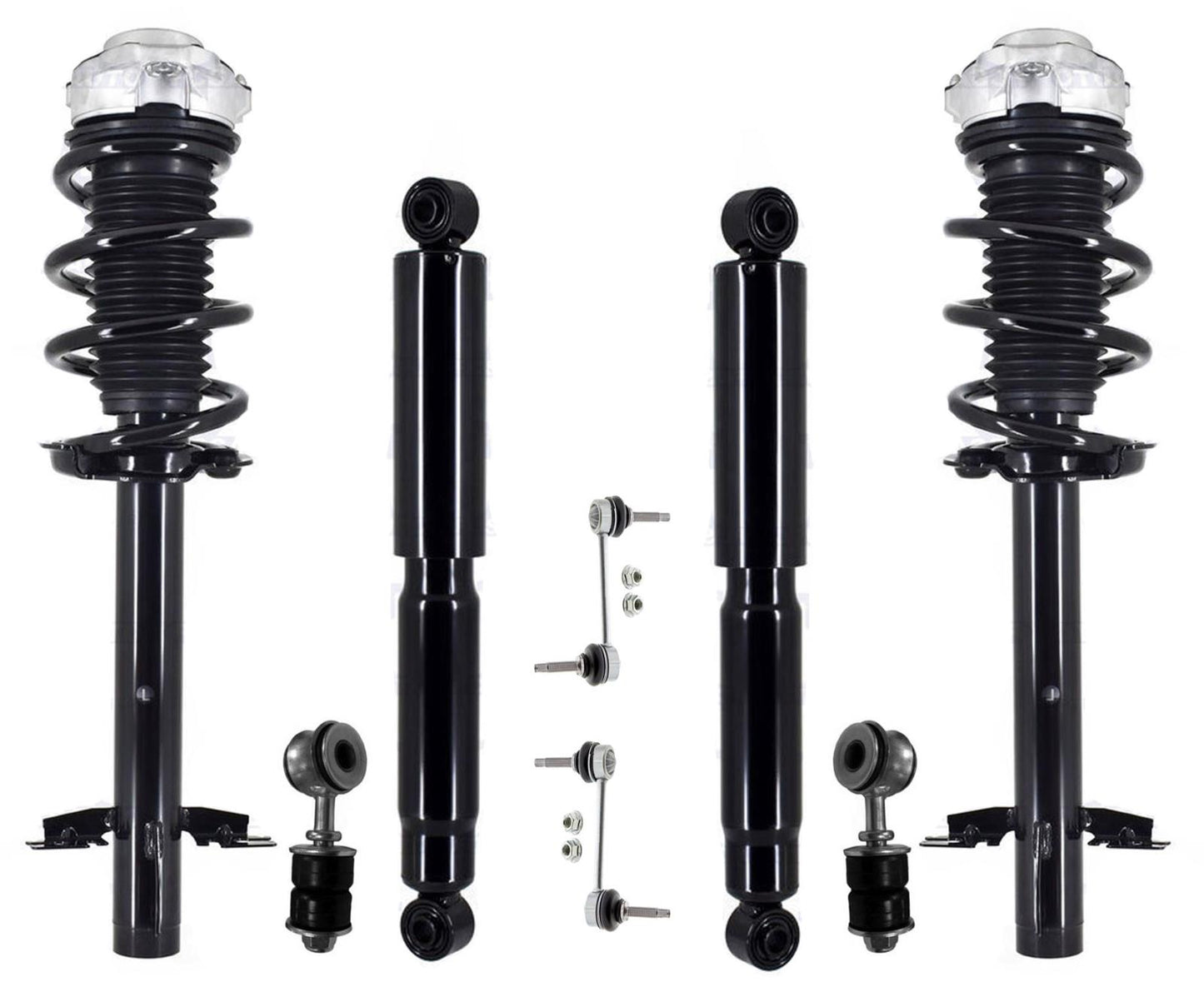 Front Struts Rear Shocks & Sway Bar Links For Ram Promaster 2500 2014-2022