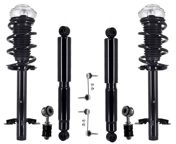 Front Struts Rear Shocks & Sway Bar Links For Ram Promaster 1500 2014-2022