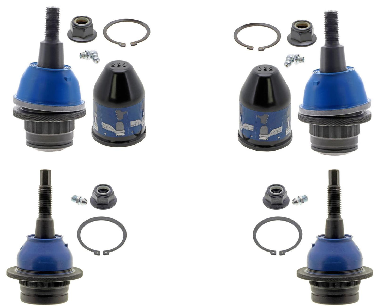 Mevotech Front Upper and Lower Ball Joints For Ford Ranger 2019-2023