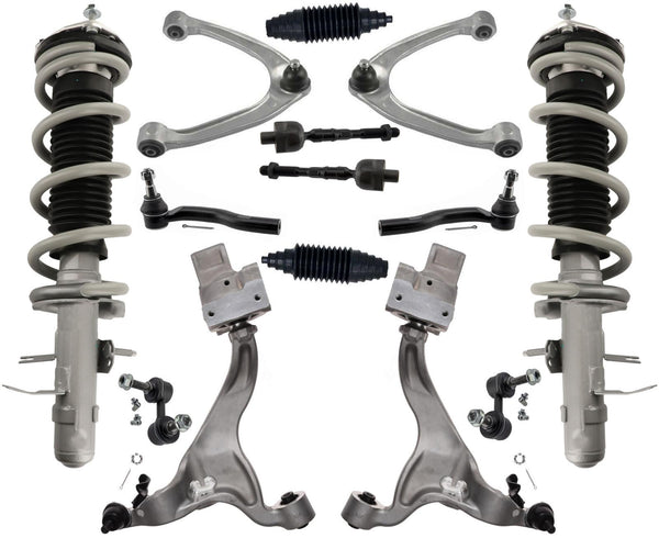 Front Struts Control Arms Tie Rods & Links For QX50 2014-2017 All Wheel Drive