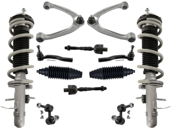 Front Struts Upper Control Arms Tie Rods & Links For QX50 14-17 All Wheel Drive