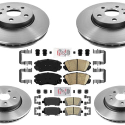 For Chevrolet Malibu 13-16 W/ 321MM Front Rotors 315MM Rear Rotors & Brake Pads