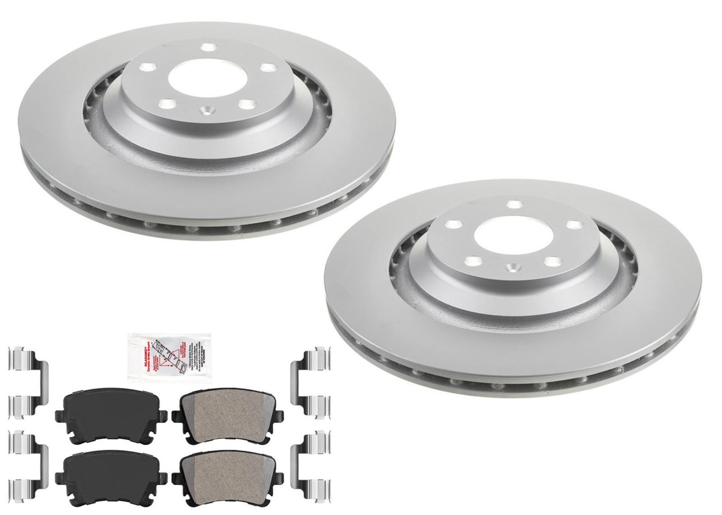 Rear Premium Disc Brake Rotors Brake Pads for Audi A6 Quattro 2005-2011 V8 4.2L