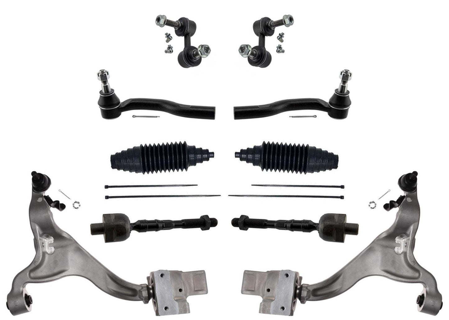 Front Lower Control Arms w/ Ball Joints for Infiniti EX35 08-12 All Wheel Drive