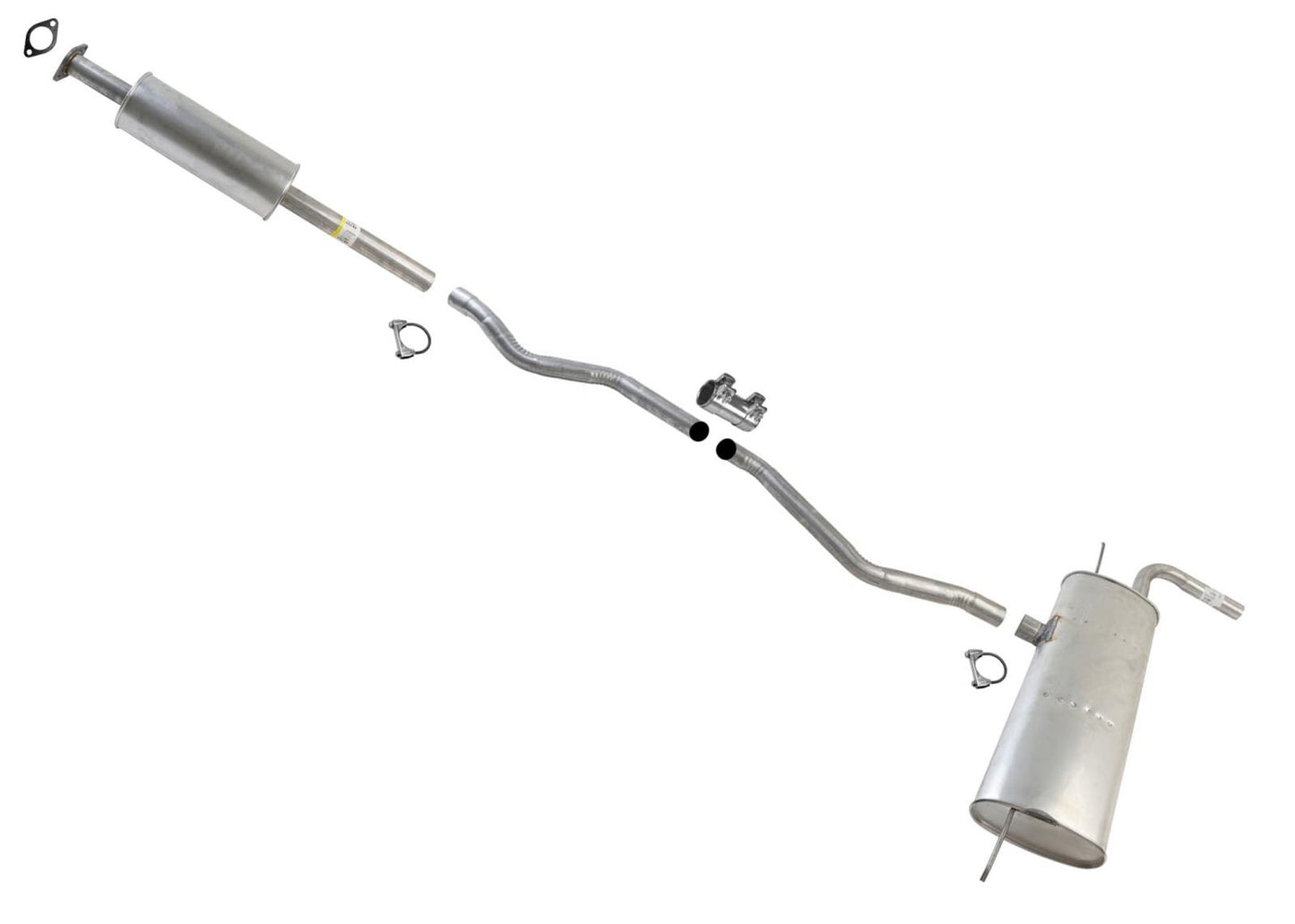 Silenciador de tubos de sistema de escape fabricado en EE. UU. para Ford Fusion 2.5L 2013-2017