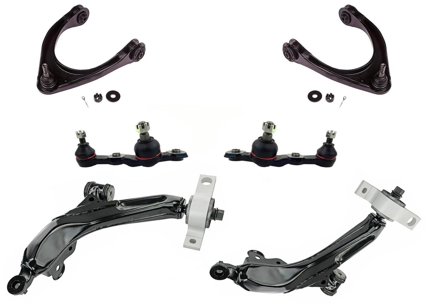 Front Control Arms Upper & Lower Ball Joints Fits 2007-11 GS350 Rear Wheel Drive