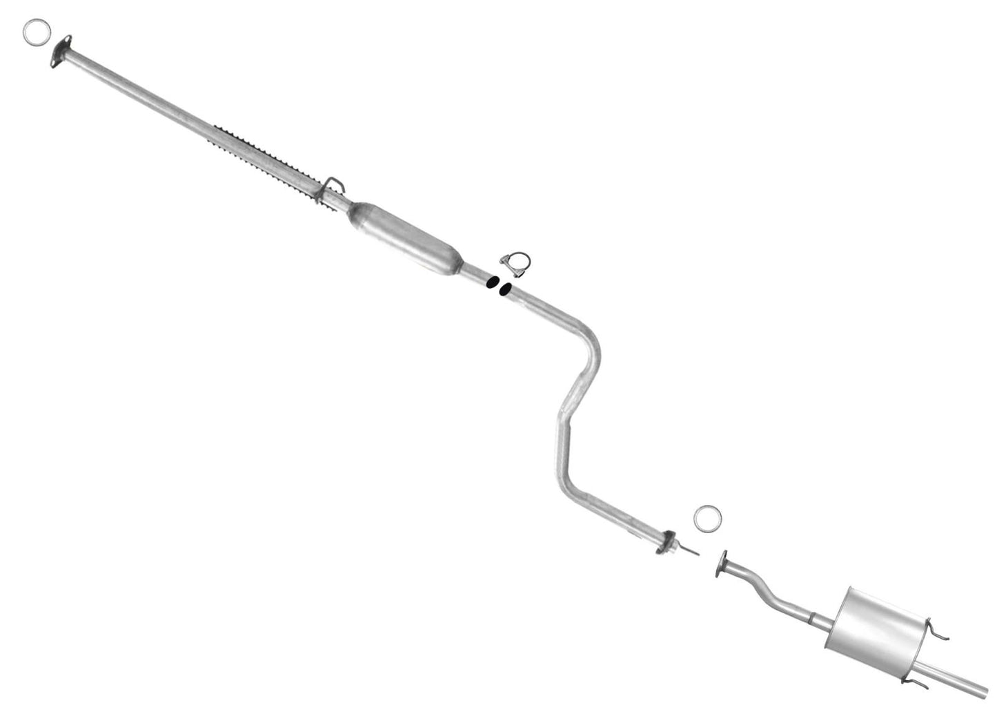 Resonator Pipe Muffler Exhaust for Honda CIVIC 96 2000 1.6L 2 & 4 Door DX HX LX