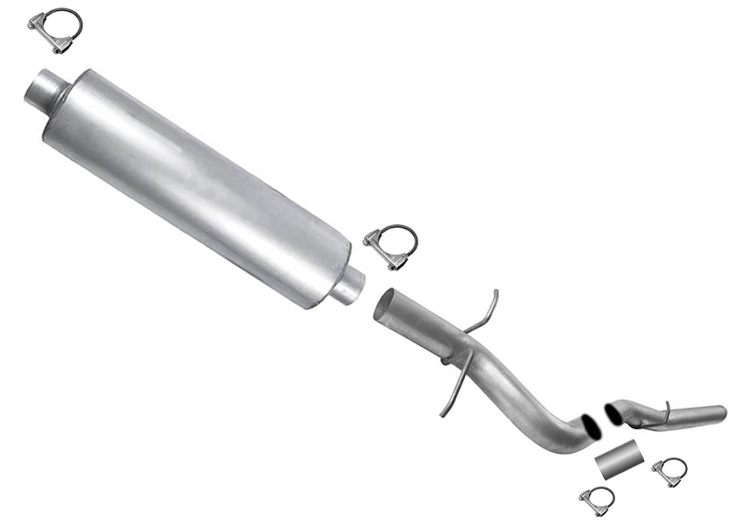 Heavy Duty Weld on Muffler Tail Pipe For GMC Sierra 2500HD 3500HD 11-2017 6.0L