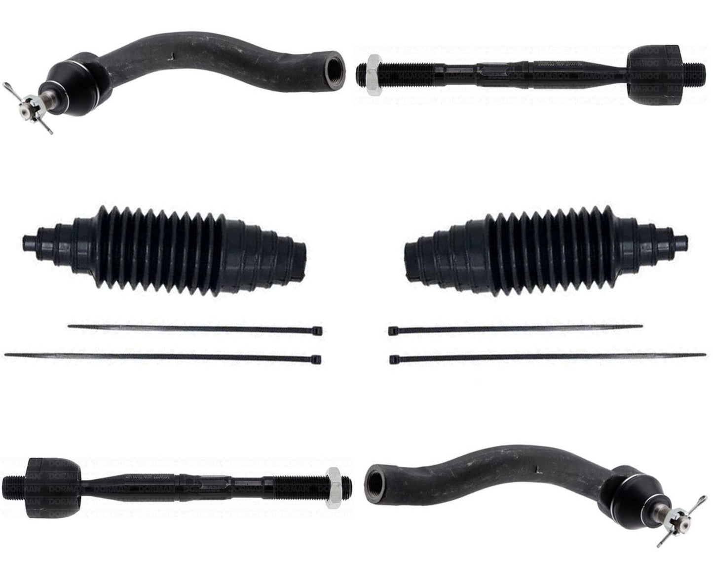 Complete Front Inner & Outer Tie Rods Assembly For Toyota Camry 2018-2023