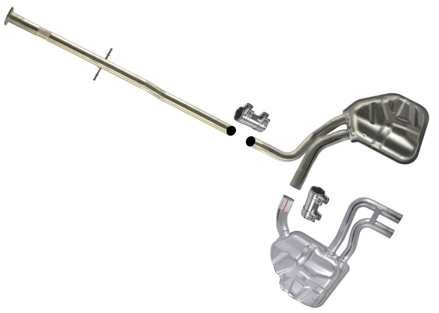 Exhaust Pipe Dual Muffler for Mini Cooper S Supercharged 07/04 2005 2006 2008