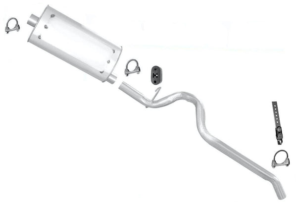 Muffler Tail Pipe Exhaust System for Jeep Cherokee 1996 1997 98 1999 2.5L 4.0L
