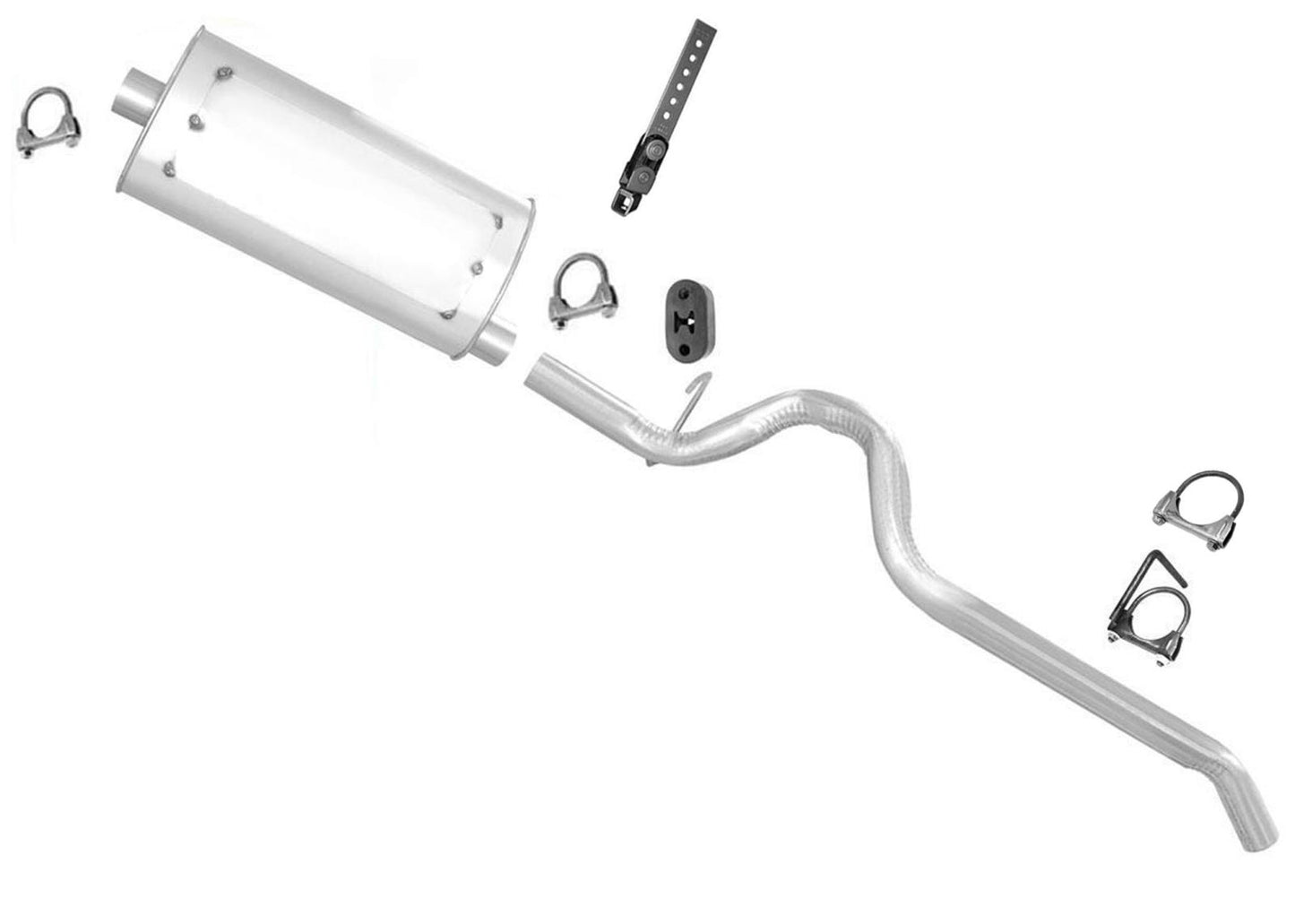 96 to Pro Date 01/20/2000 Cherokee 2.5 4.0 Muffler Exhaust System 790264 454837