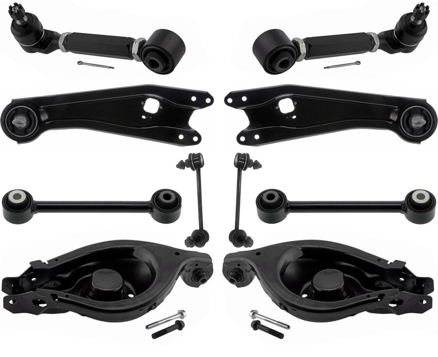 Rear Lower & Upper Adjustable Arms & Sway Bar Links For Honda Pilot 2009-2015