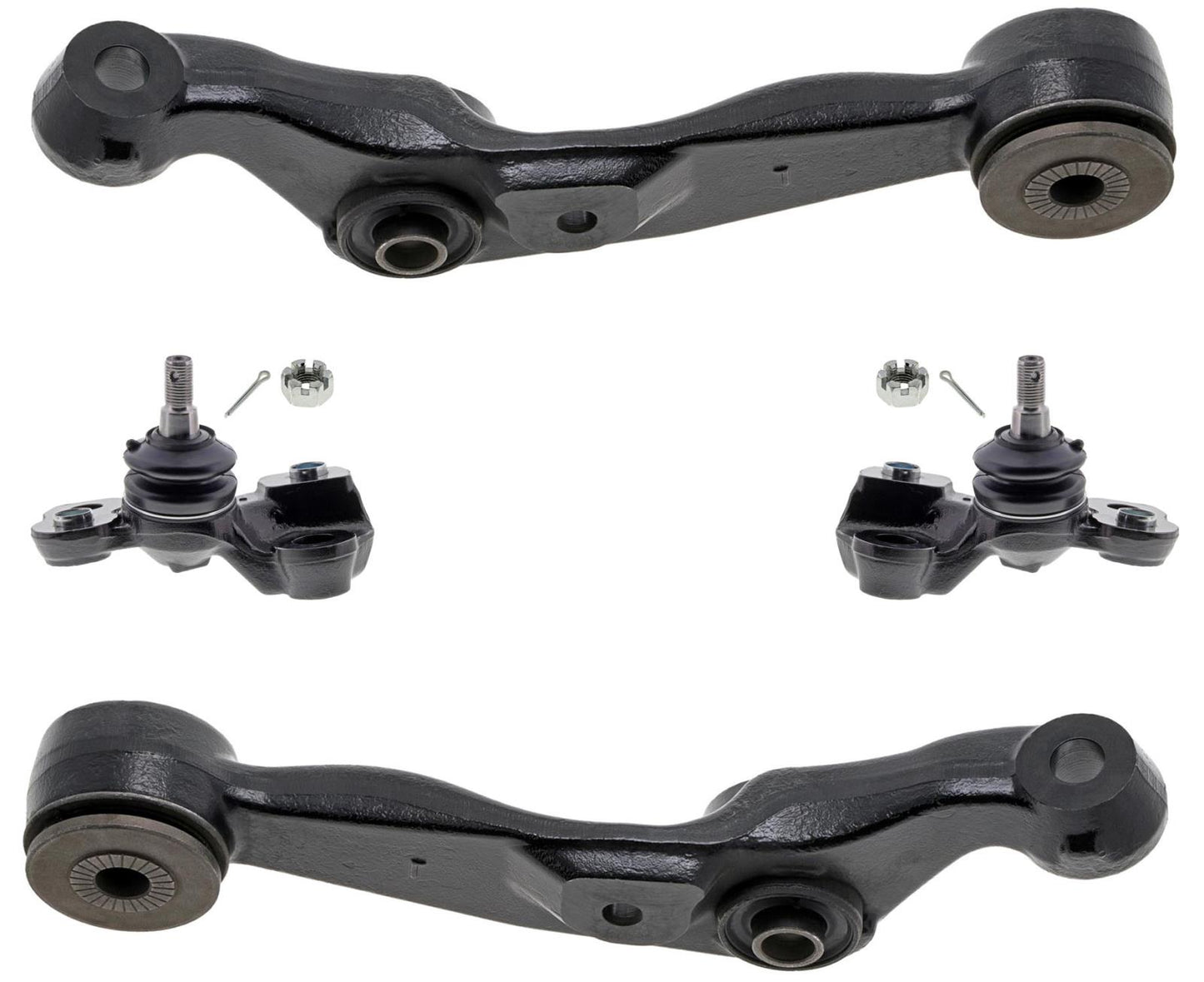 Mevotech Front Lower Forward Control Arms & Ball Joints For Lexus LS460 2009-17