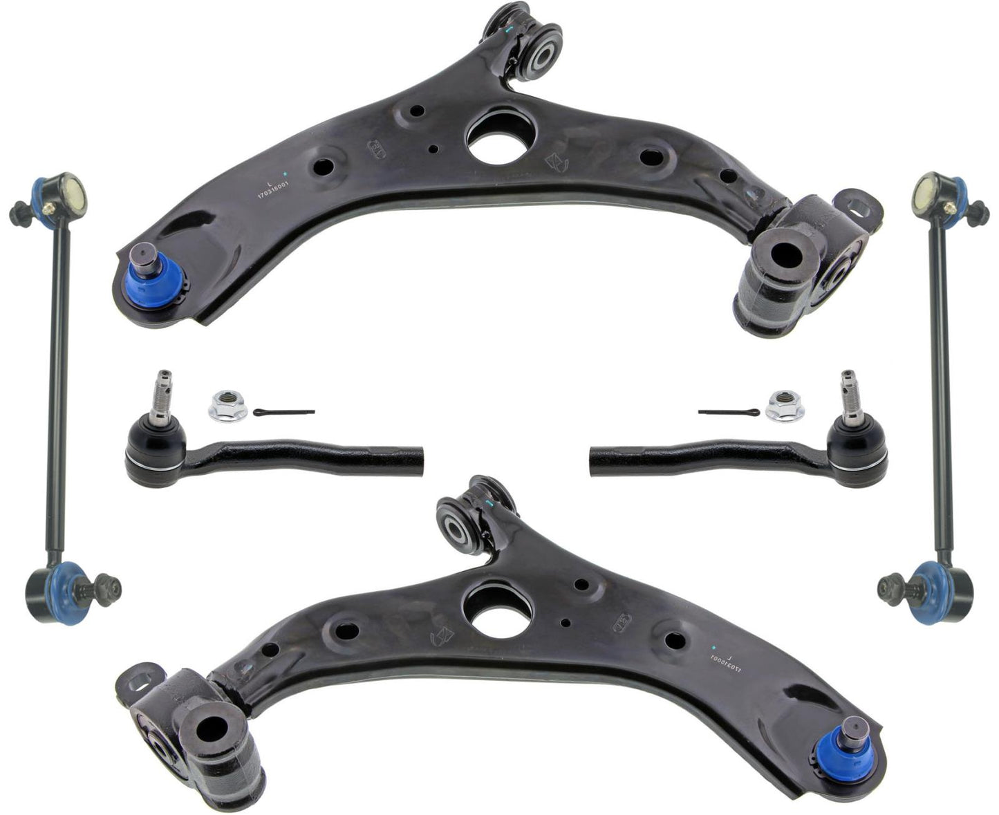 Mevotech Lower Control Arms Tie Rods & Links For Mazda 6 2018 2019 2020 2021