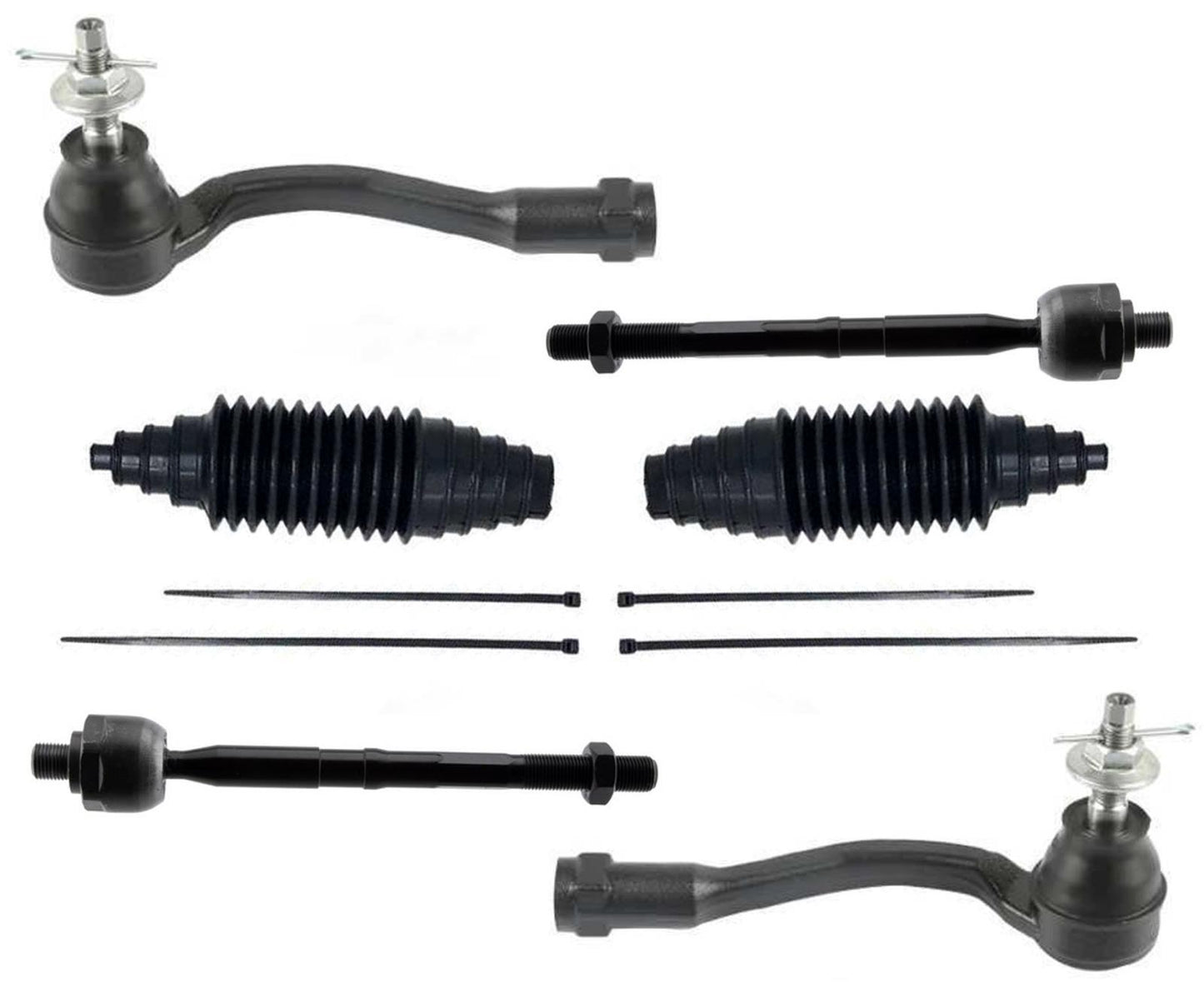 Front Inner & Outer Tie Rods & Boots For Hyundai Nexo 2019 2020 2021 2022