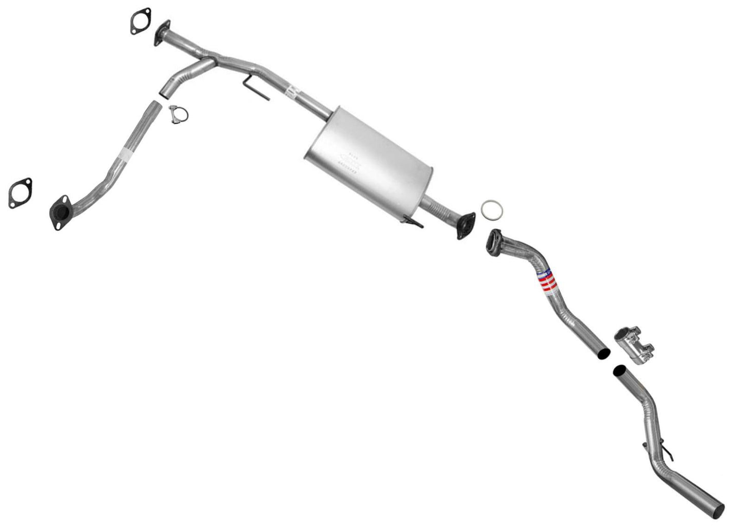 Tubos silenciadores del sistema de escape para Nissan Armada 5.6L 05-06 4 ruedas motrices
