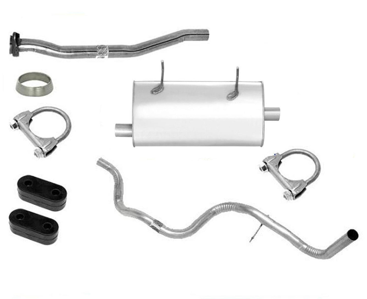 Sistema de escape silenciador para Ford Ranger 98-00 solo con distancia entre ejes de 126 pulgadas