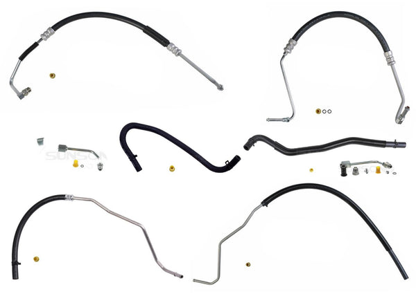 Power Steering Pressure Hose Return For Ford F250 Super Duty 03 2004 6.0L Diesel