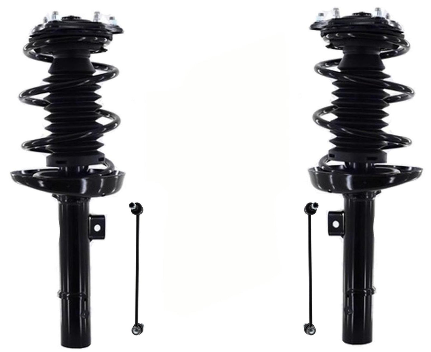 Conjunto de puntales delanteros completos y enlaces de barra estabilizadora para Honda Civic Sedan 2016-2020