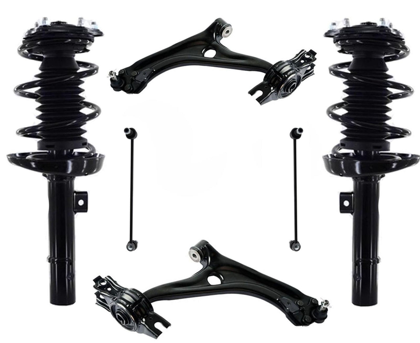 Brazos de control y enlaces de puntales delanteros completos para Honda Civic 2016-2020 Sedan