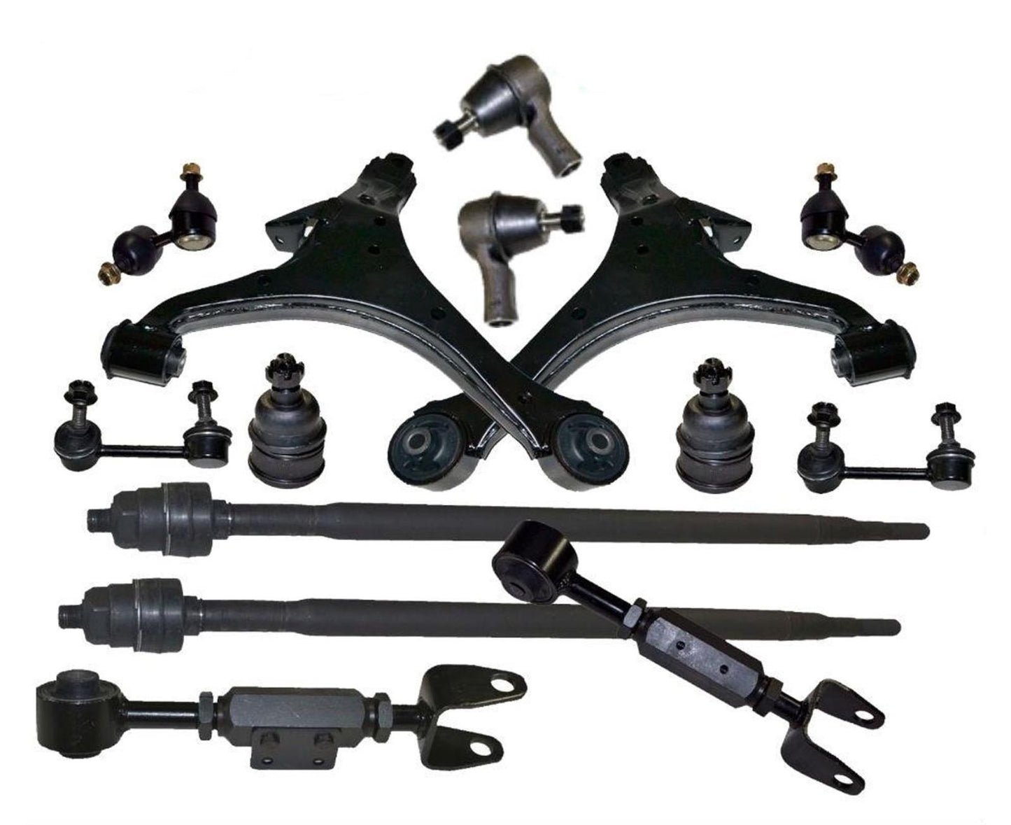 Lower Control Arms Inner Outer Tie Rods Links for Honda Element 2003-2011