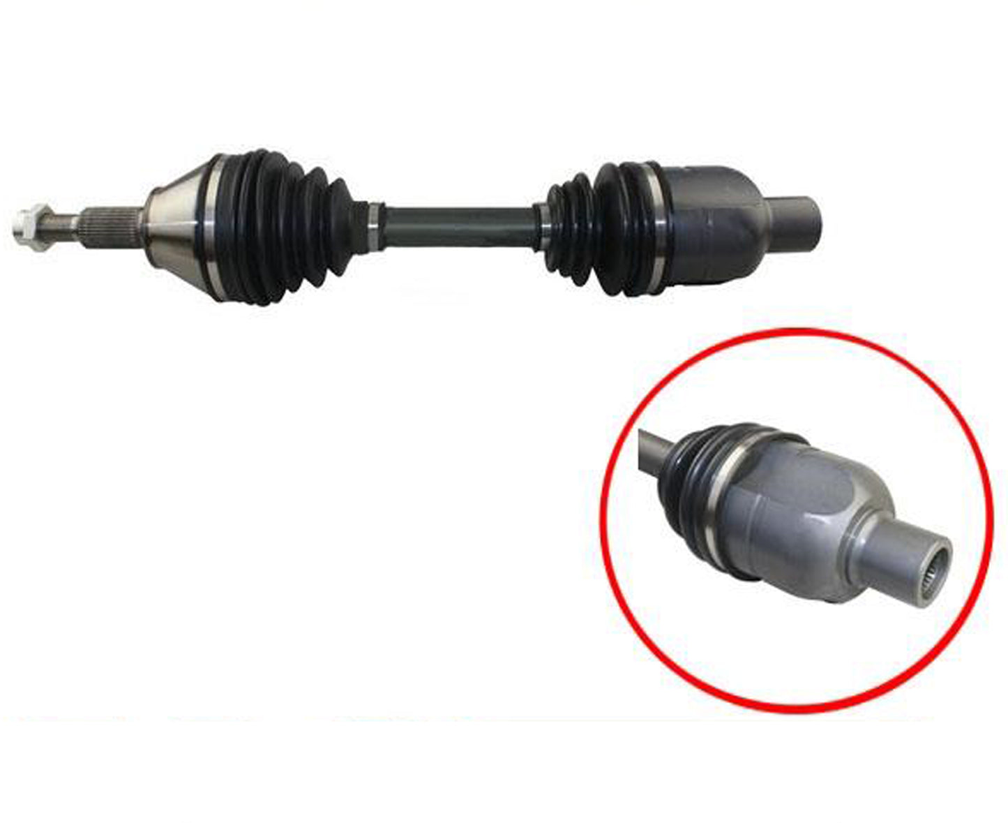 (1) Eje CV delantero para Ram 1500 2012-18 con tracción en todas las ruedas 4x4