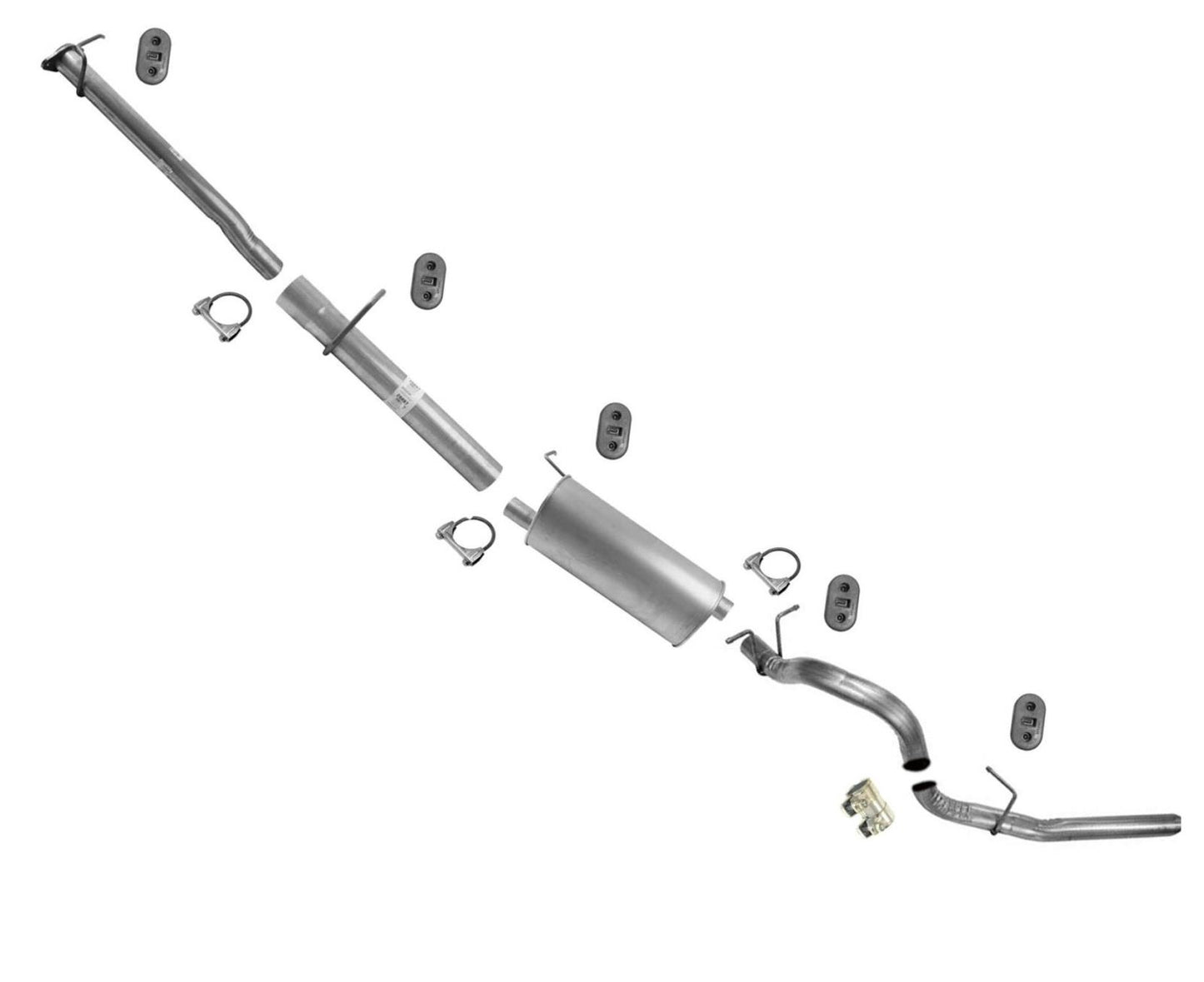 Para sistema de tubo de silenciador de escape Ford F250 Super 5.4L 08-10 con base de rueda 156.2