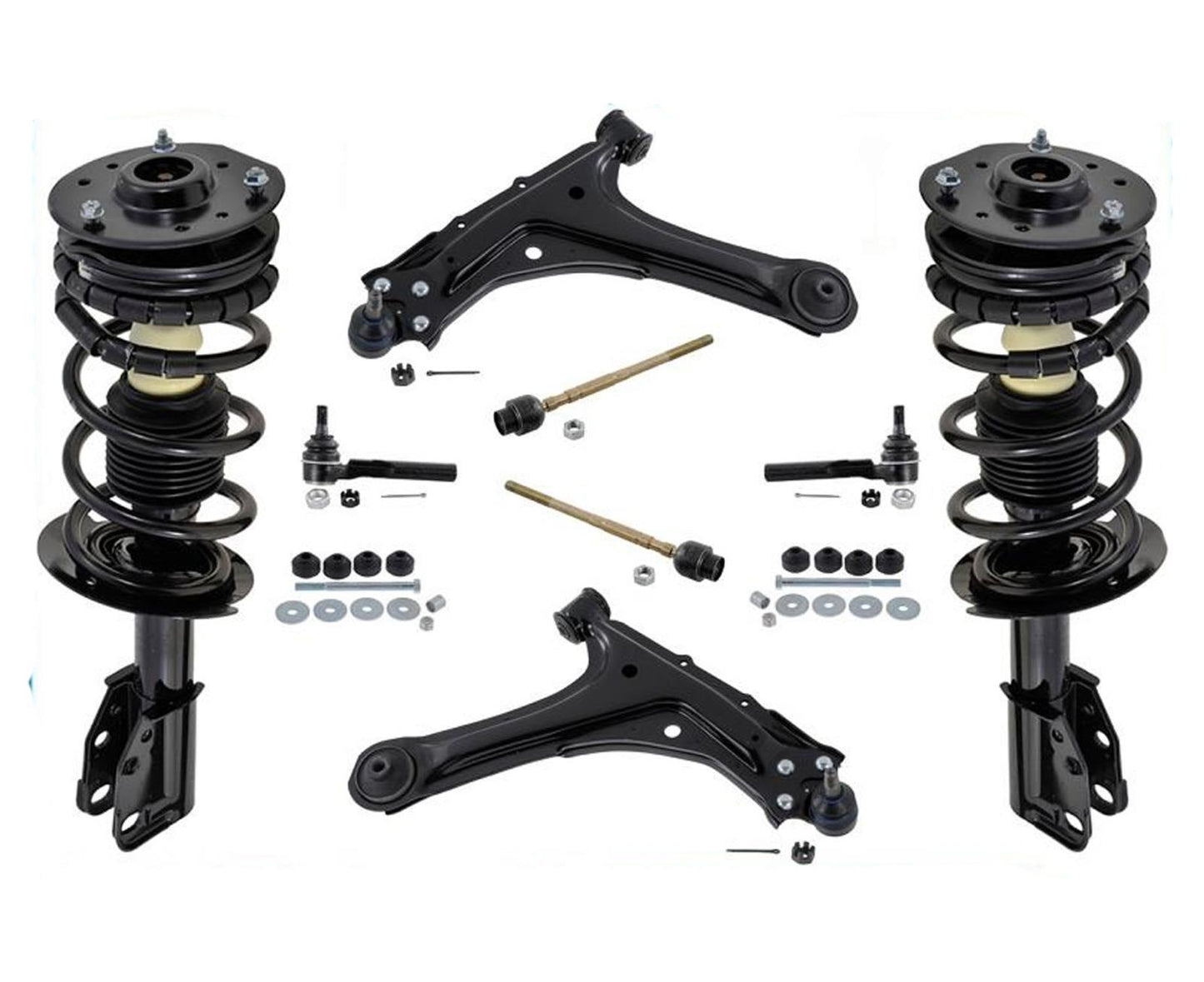 00-05 Cavalier Sunfire Frt Kit completo de puntal de resorte y brazos de control de montaje, 10 piezas